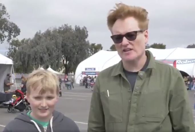 Beckett O’Brien with his father Conan O’Brien